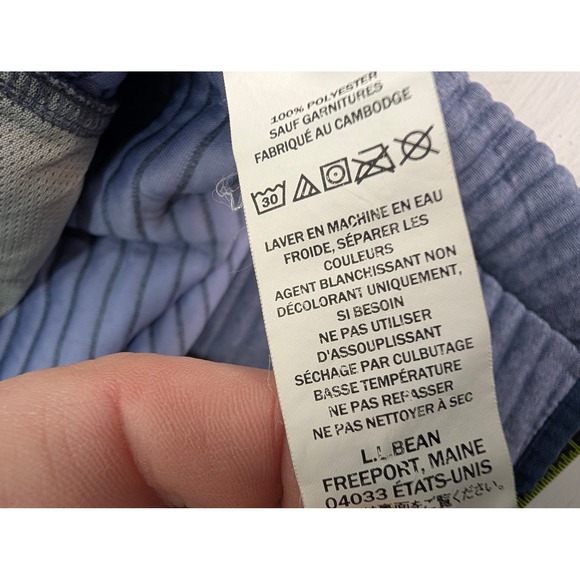 LL Bean Airlight Knit Sweater Womens M Pet Pullover Fleece Snap Button Mock Neck - Picture 9 of 10